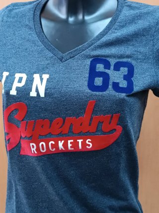 Camiseta Superdry JPN 63 Rockets Azul Roja