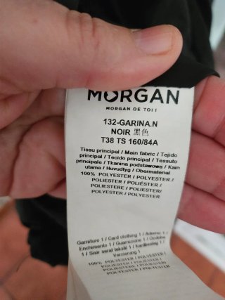Abrigo acolchado mujer Morgan negro