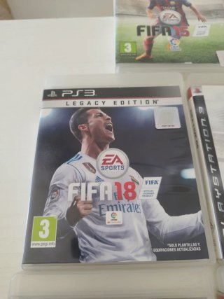 Lote Juegos PS3: FIFA 15, 18, NBA Live 09, Epic Mi