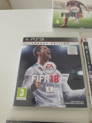 Lote Juegos PS3: FIFA 15, 18, NBA Live 09, Epic Mi