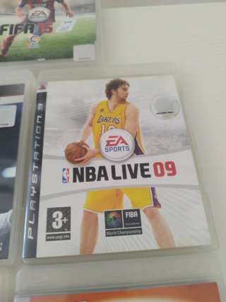 Lote Juegos PS3: FIFA 15, 18, NBA Live 09, Epic Mi