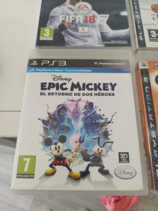 Lote Juegos PS3: FIFA 15, 18, NBA Live 09, Epic Mi