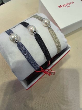 Pulsera Majorica elástica con perla