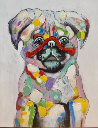 Cuadro Pug Decorativo