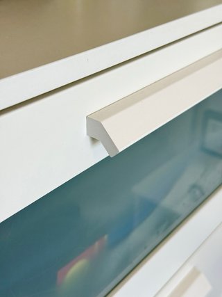 Cómoda Ikea 4 cajones cristal blanco