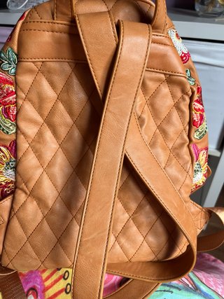 Mochila Desigual Camel Bordada