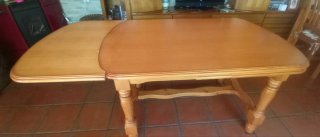 Mesa extensible de pino