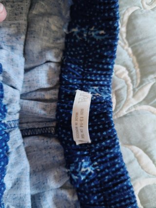 Conjunto Zara azul y blanco