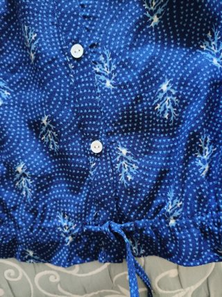 Conjunto Zara azul y blanco