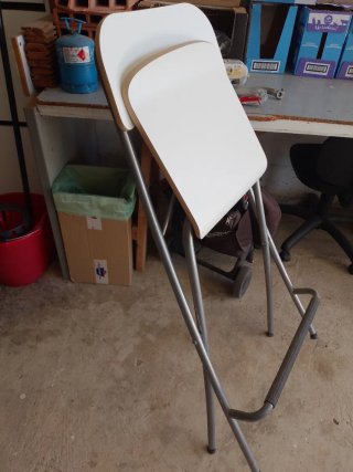 Sedia pieghevole Ikea bianca
