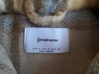 Blusa tipo chaqueta cuadros beige y marrón