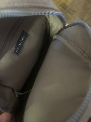 Mochila beige de tela