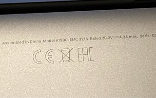 MacBook Pro 15 2018 A1990 Grigio Siderale