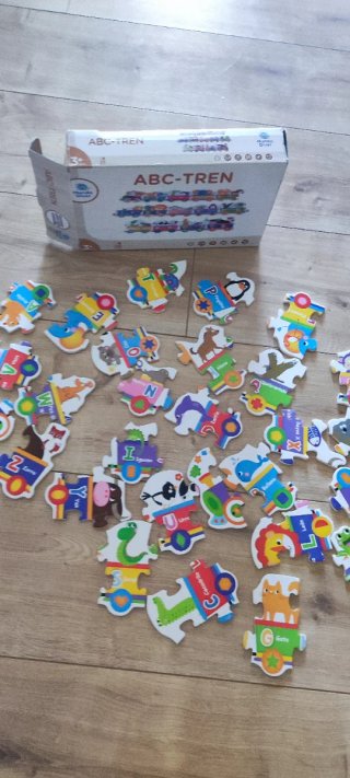 Puzzle ABC Tren Animales y Letras