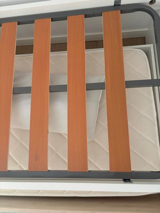 Cama nido blanca mate y natural Banak