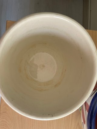 Juego de 3 macetas de cerámica decoradas