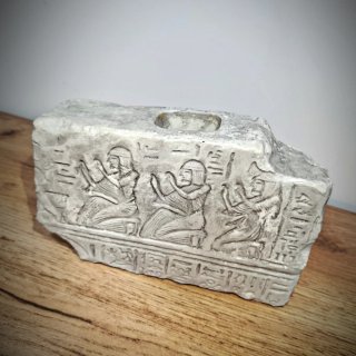 Vaso Frammento Scultura Egiziana Bassorilievo