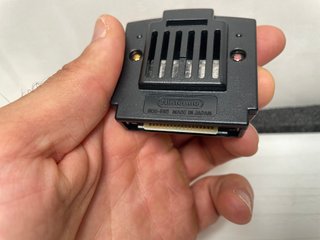 Nintendo 64 Jumper Pak Originale NUS-008 Grigio Sc