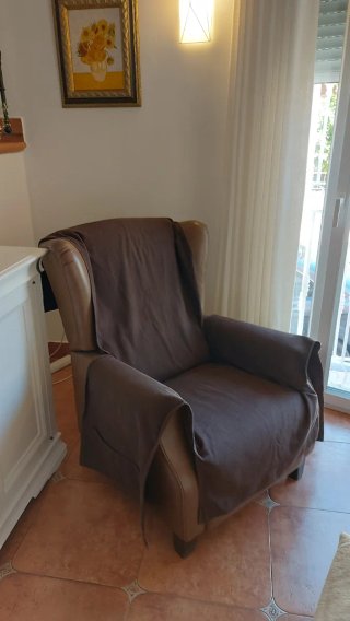 Funda sillón orejero algodón