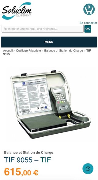TIF 9055 Balanza Refrigerante Programable