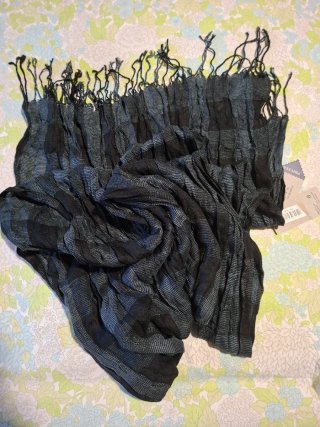 Sciarpa a Quadri Nero/Grigio Privata
