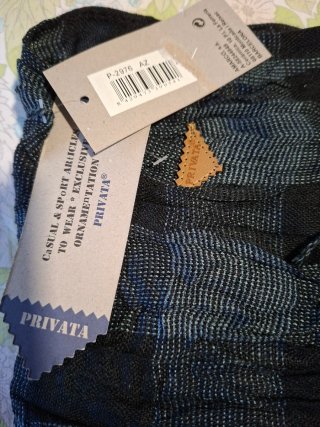 Sciarpa a Quadri Nero/Grigio Privata