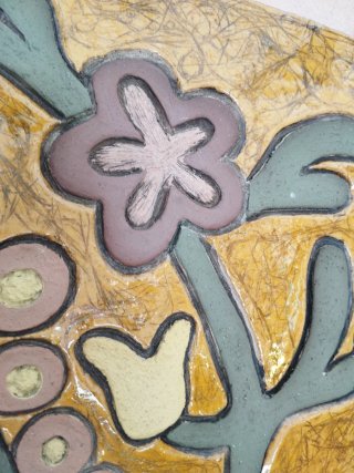 Mural artesanal de cerámica
