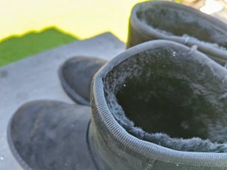 Botas afelpadas negras