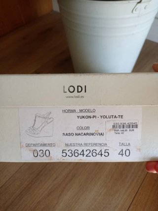 Sandalias de Novia LODI Talla 40