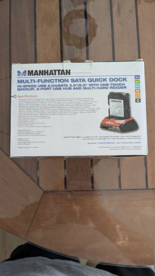 Docking Station Disco Duro Manhattan Lector Tarjet