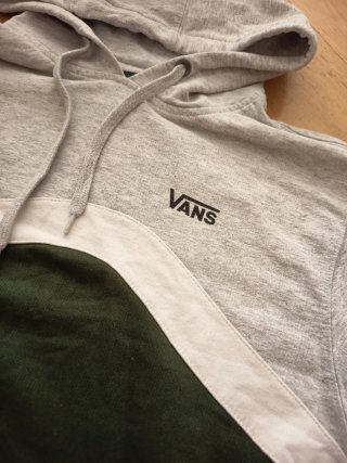 Sudadera Vans Gris y Verde Talla S