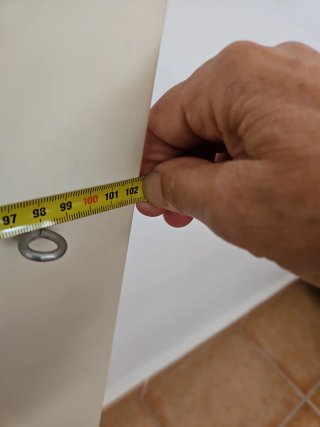 Cabecero de madera blanco