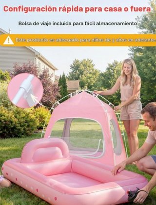 Cama Inflable Tienda Niños QPAU