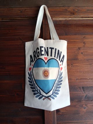 Bolso Tote Argentina Corazón Bandera