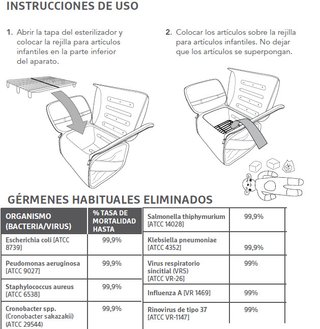Esterilizador UV Munchkin 59S para juguetes, etc.