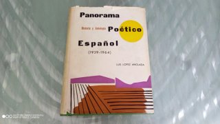 Libro Panorama poético español del 39 al 64.