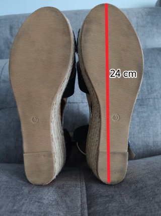Sandalias cuña Esmara azul