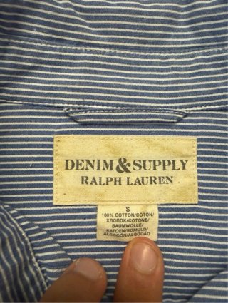 Camicia Ralph Lauren righe blu e bianche