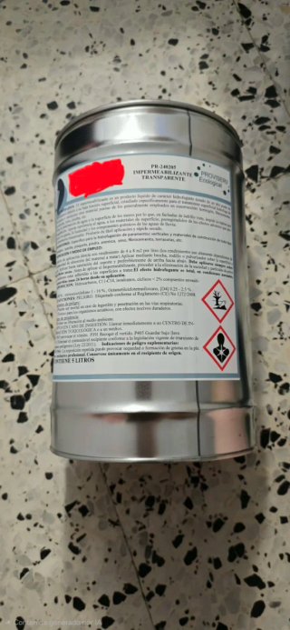 2 botes de impermeabilizante transparente 5 Litros
