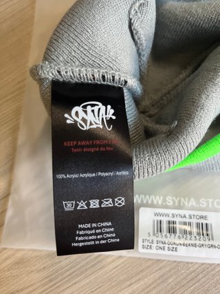 Cappello Syna World Grigio e Verde