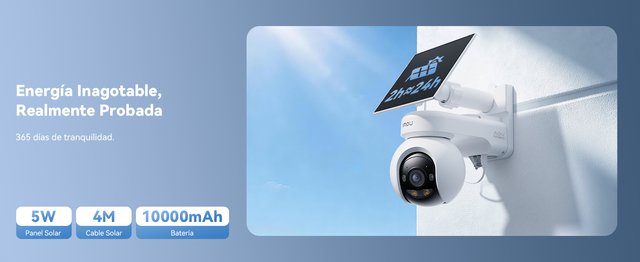 Fotocamera di Sorveglianza 6MP WiFi Solare Esterna 10000mAh