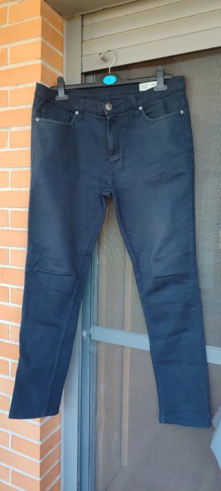 Pantalón skinny azul marino Denim & Co.
