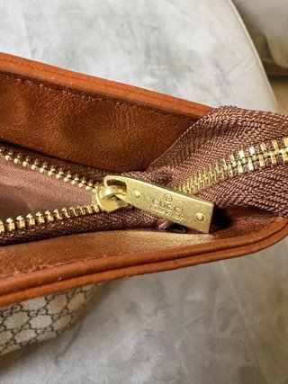 Bolso Tote Gucci Marrón y Beige con Neceser