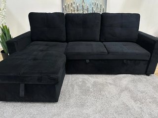 OFERTON!! Nuevo sofa cama negro con arcon!!
