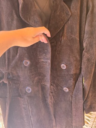 Chaqueta Ante Vintage COMPANY&CO Marrón
