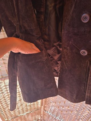 Chaqueta Ante Vintage COMPANY&CO Marrón