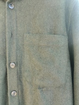 Chaquetón Mango Verde Hombre