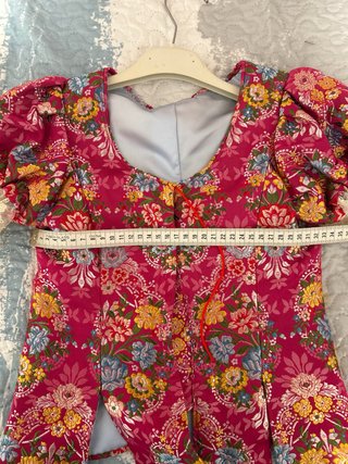 Traje Fallera Niña fresa,