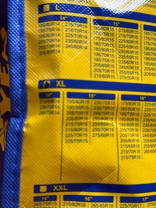 Cadenas textiles nieve Goodyear XL
