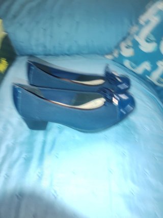 Zapatos Pitillos Talla 39 Negros y Azules
